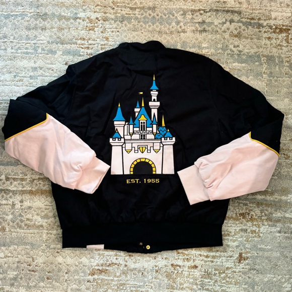 Disneyland Racing Jacket Disney Castle Princess Varsity NWT - Picture 5 of 11